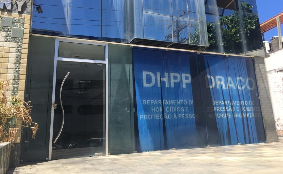 Departamento de Homicídio e Proteção Pessoa (DHPP), em Salvador  — Foto: Alan Oliveira/G1