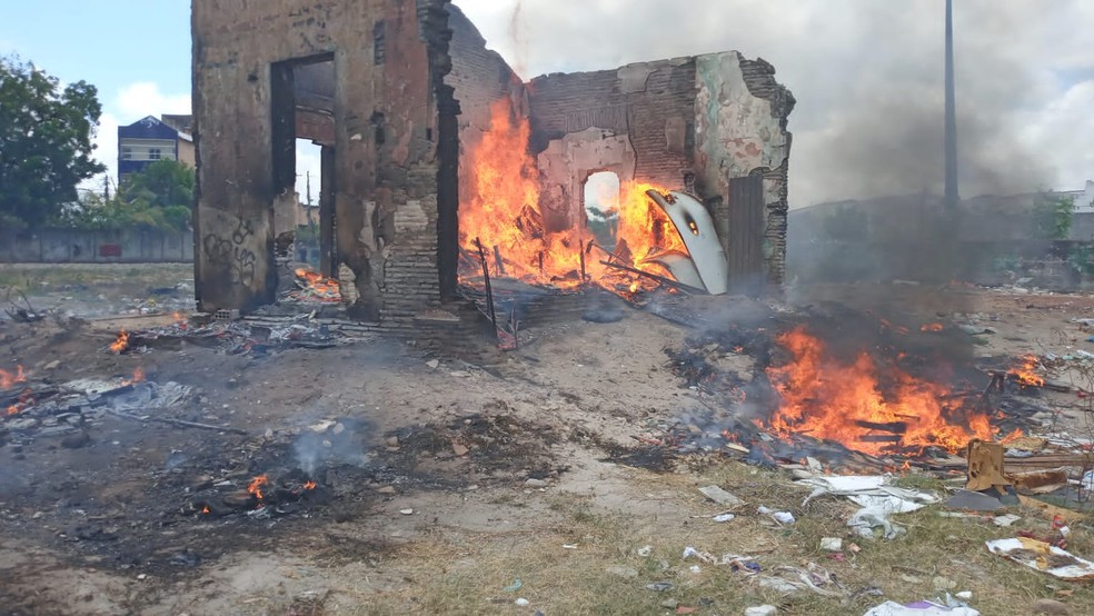 Incêndio destruiu local usado como abrigo de animais de rua — Foto: Arquivo pessoal