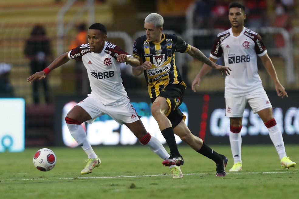 Lazaro ficou devendo neste s&aacute;bado &mdash; Foto: Gilvan de Souza/Flamengo