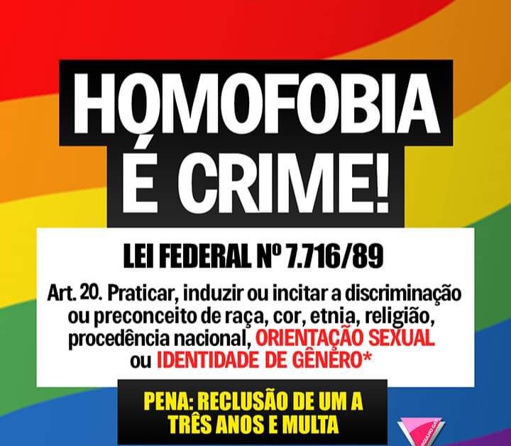 Homofobia é crime (Foto: Reprodução/Instagram)