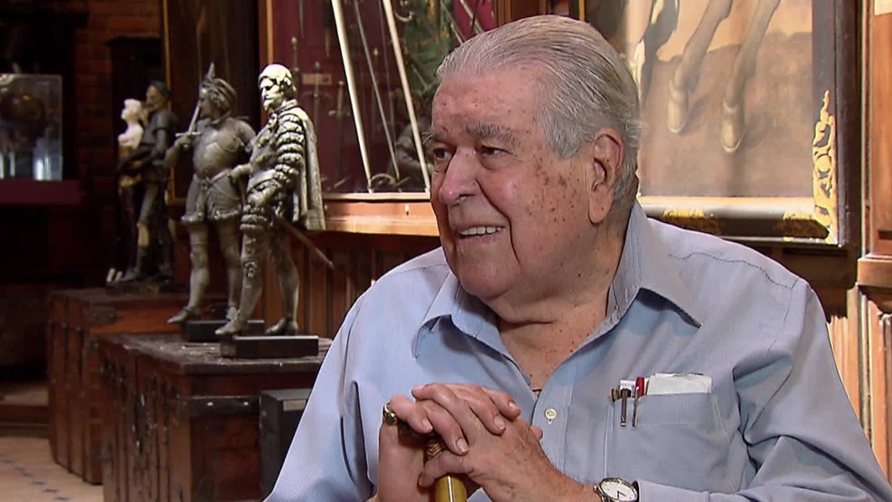 Ricardo Brennand morreu no Recife aos 92 anos — Foto: Reprodução/TV Globo