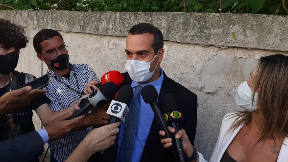 Gabriel Habib, advogado de Marcinho, ex-jogador do Botafogo — Foto: Davi Barros / ge