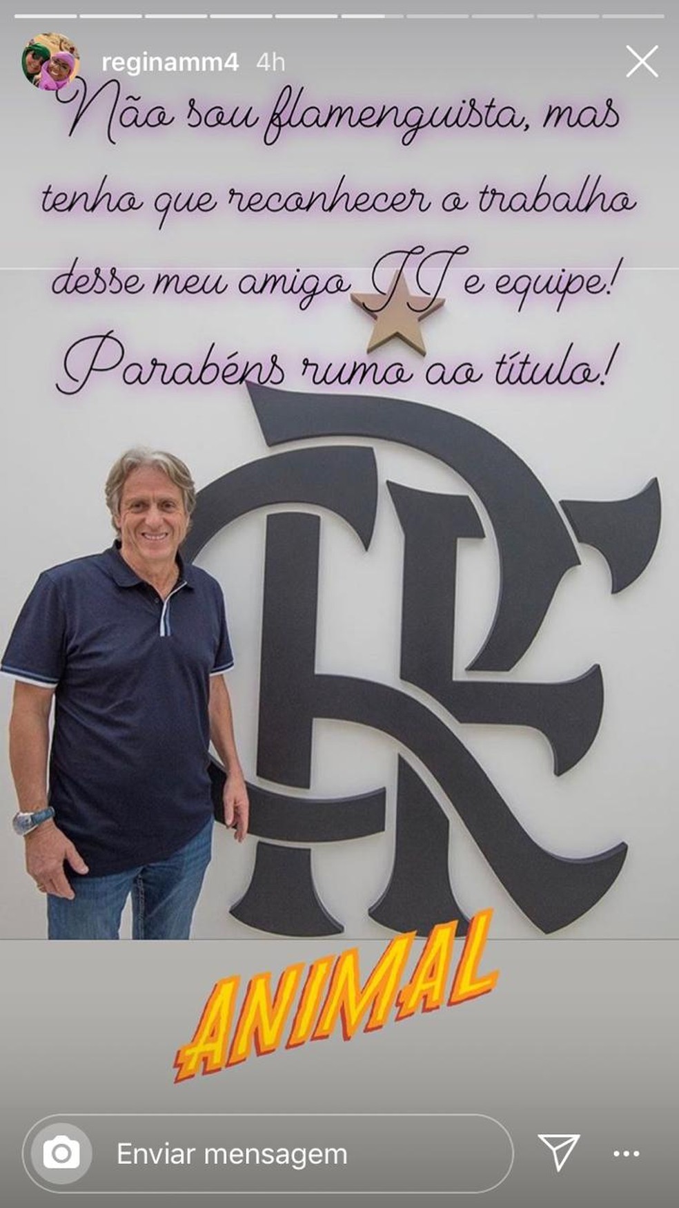 Dona Regina, mãe David Luiz, postou mensagem após a classificação do Flamengo — Foto: Reprodução / Instagram