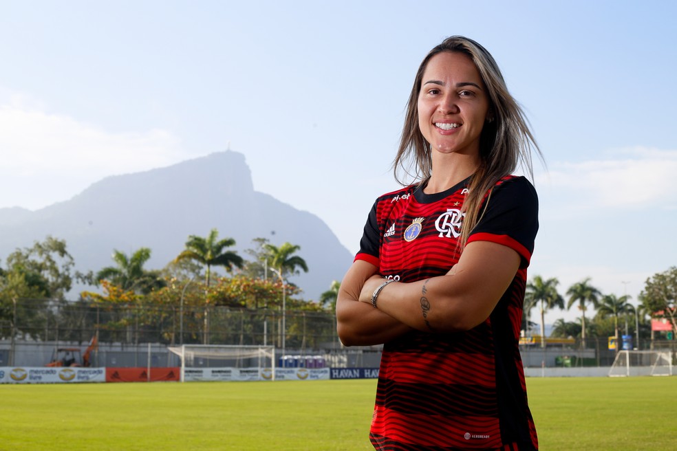 Giovanna Crivelari é um dos novos reforços do Flamengo  — Foto: Gilvan de Souza/Flamengo 