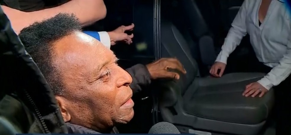 Pelé ficou sete dias internado em São Paulo — Foto: Reprodução