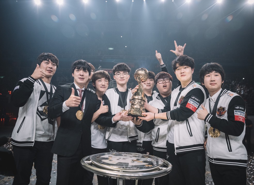 SKT T1, equpe sul-coreana campeã do MSI 2017 (Foto: Divulgação/Riot Games)