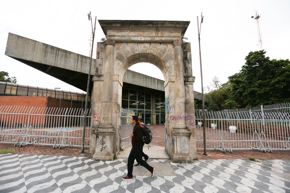 Portal foi mantido no local onde ficava o Presídio Tiradentes — Foto: Fabio Tito/G1/Arquivo