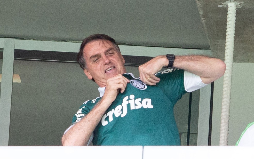 O presidente eleito, Jair Bolsonaro, vai à Arena Palmeiras — Foto: Erik Teixeira/Raw Image/Estadão Conteúdo