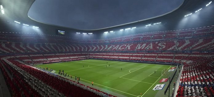 Estádio do Bayern também está no jogo (Foto: Reprodução/Thiago Barros)