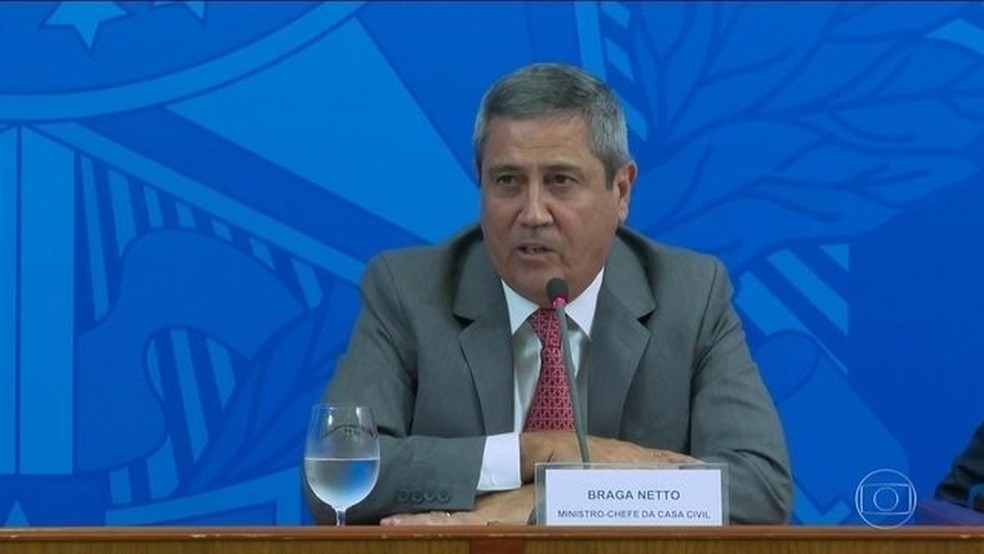 O ministro da Casa Civil, Braga Netto — Foto: Reprodução/TV Globo