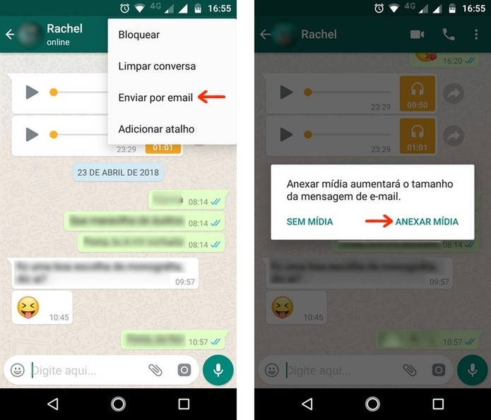 Como Enviar Uma Conversa Do Whatsapp Por E Mail No Celular Dicas E Tutoriais Techtudo 7480