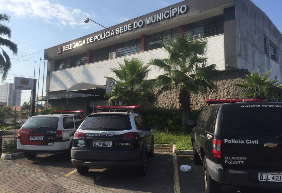 Caso de estupro foi registrado na Delegacia Sede de Praia Grande, SP. (Foto: Andressa Barboza/G1)