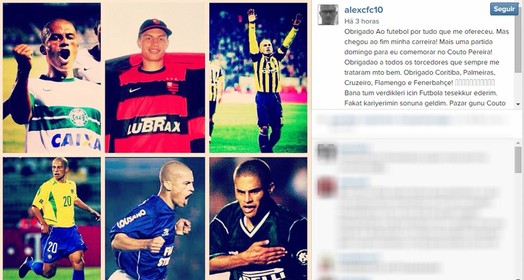 Alex Mensagem Instagram (Foto: Reprodução / Instagram) Alex Mensagem Instagram (Foto: Reprodução / Instagram)