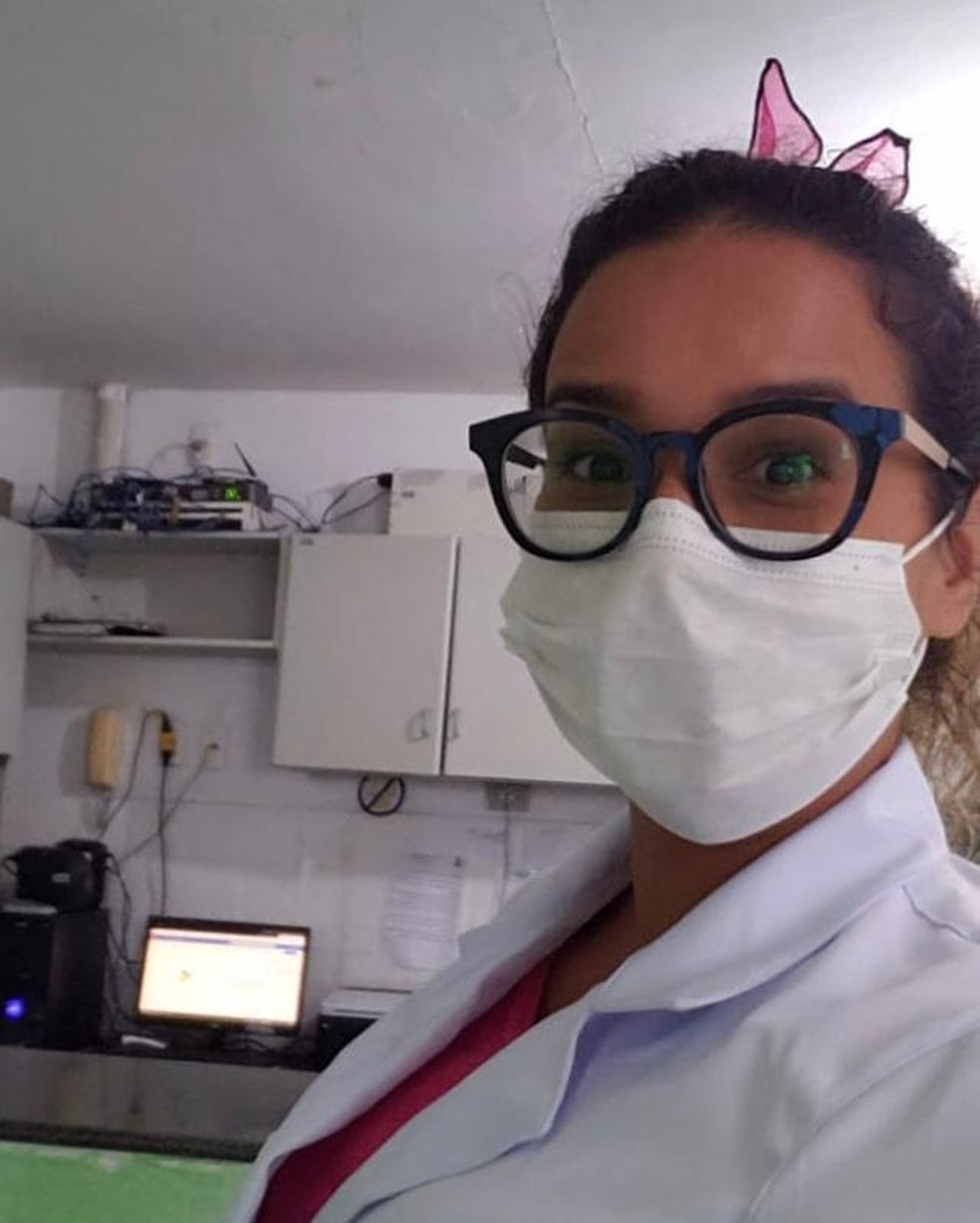 Anne Karolynne trabalha no hospital referência para o atendimento de pacientes com coronavírus em Campina Grande — Foto: Arquivo pessoal/Anne Karolynne