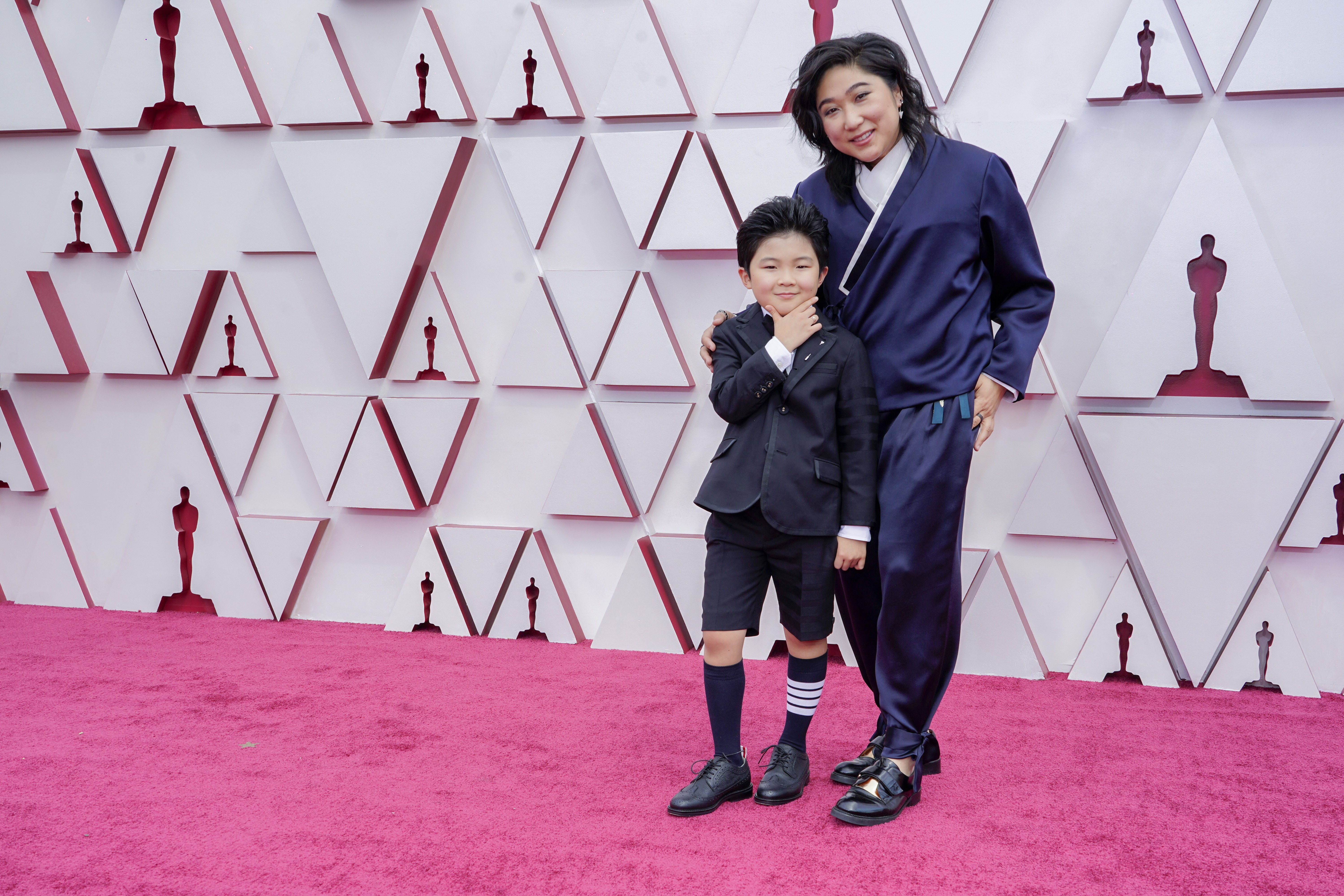 Alan S. Kim e Vicky Kim no Oscar 2021 (Foto: Getty Images)
