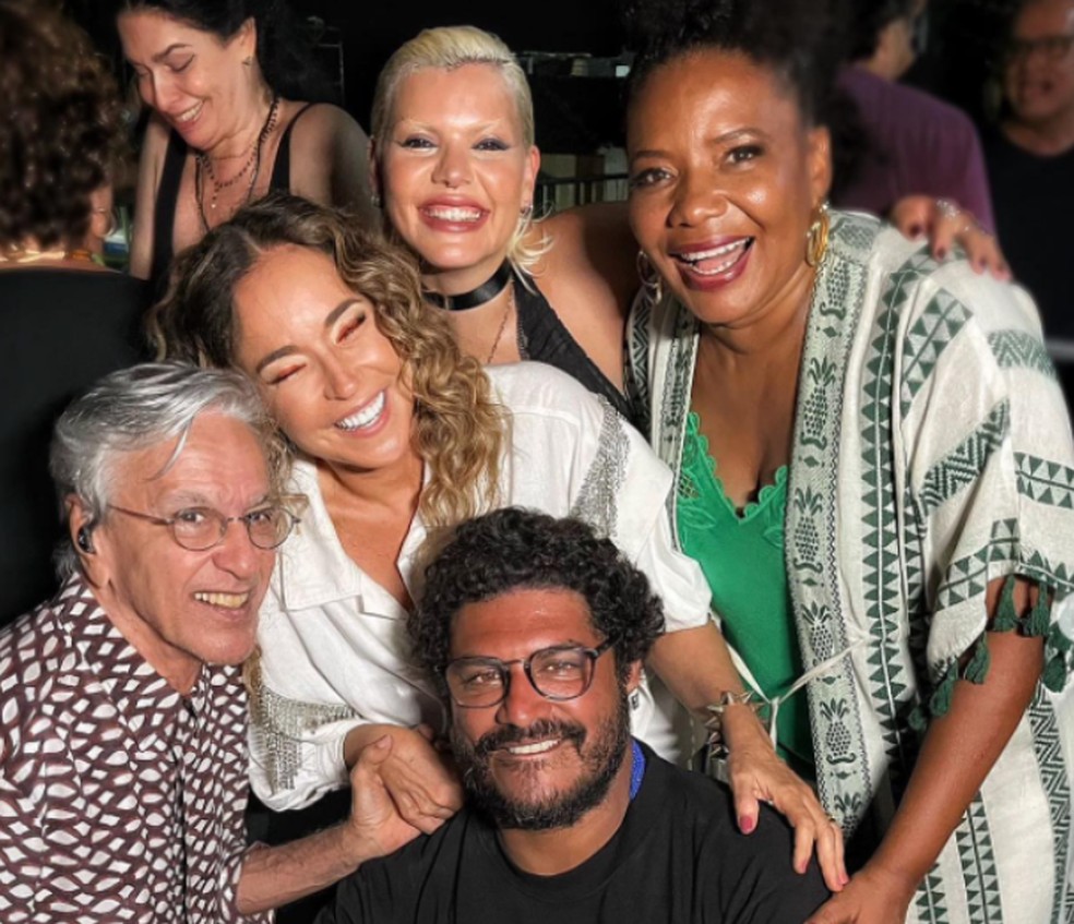 Caetano, Daniela Mercury, Duda Beat, Margareth Menezes e Criolo no Festival de Verão 2023 — Foto: Caetano Veloso