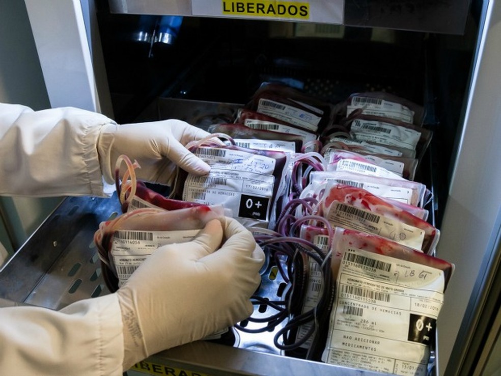 Período de fim de ano  costuma ser crítico nos bancos de sangue — Foto: MT Hemocentro/SES