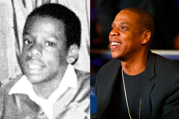 Jay-Z casou-se com Beyonce e tornou-se um dos maiores rappers da atualidade, mas não mudou muito desde sua adolescência (Foto: Reprodução e Getty Images)