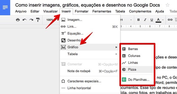 Como Inserir Imagens Graficos Equacoes E Desenhos No Google Docs Downloads Techtudo