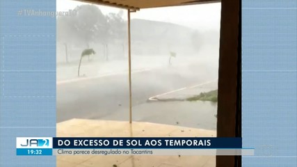 Tocantins tem excesso de sol e temporais ao mesmo tempo; veja a previsão
