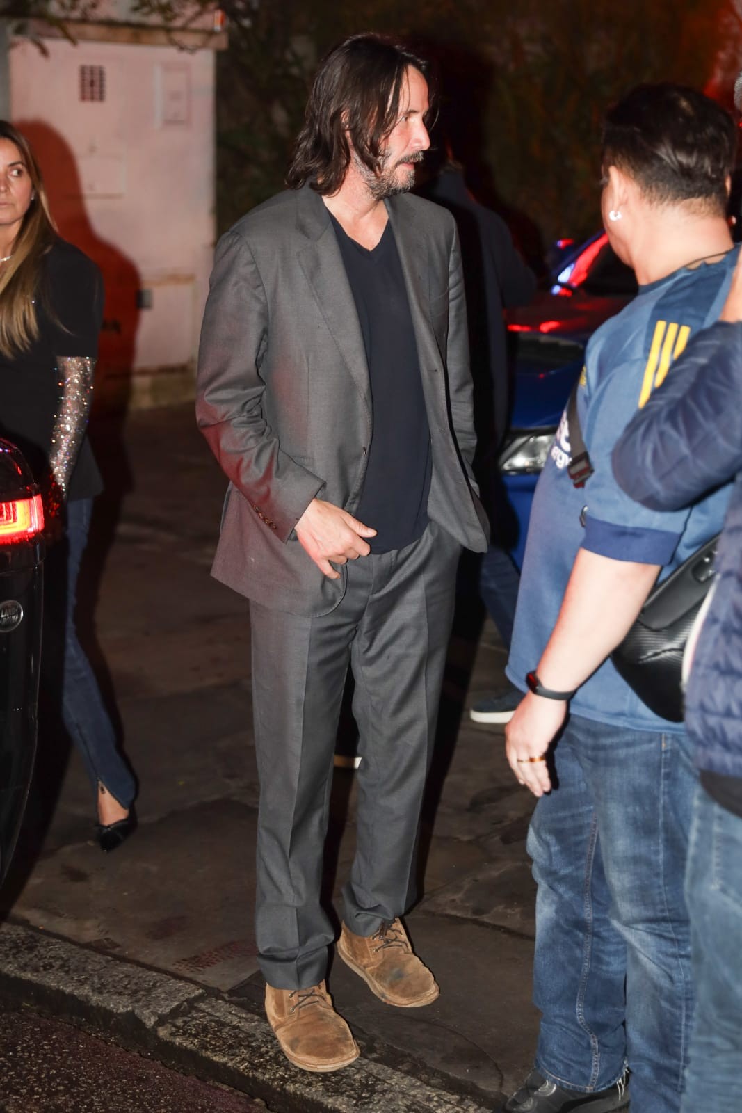 Keanu Reeves deixa restaurante em São Paulo (Foto: Lucas Ramos/Brazil News)
