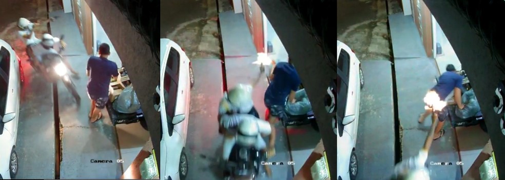 Policial militar e amigo s?o baleados na porta de casa na Zona Leste de Teresina ? Foto: Reprodu??o