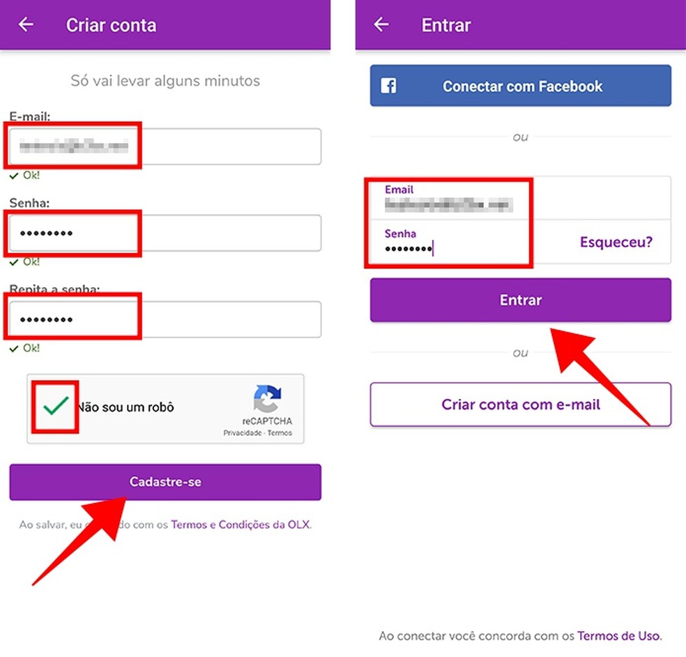 Como se cadastrar na OLX TechTudo