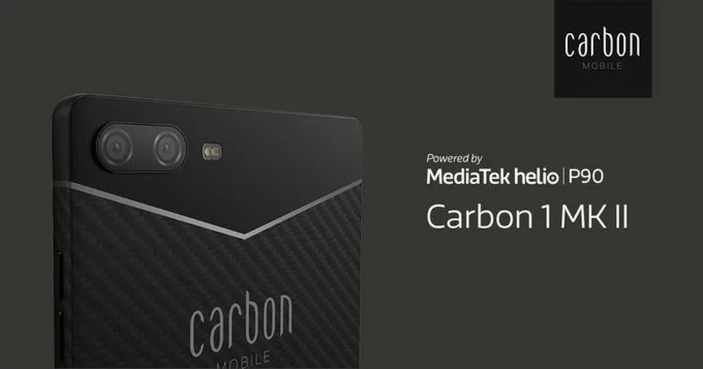 Carbon 1 MK II é primeiro celular do mundo totalmente feito de fibra de carbono — Foto: Reprodução/Pocketnow