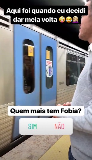 Susana Werner mostra perrengue no metrô (Foto: Reprodução / Instagram)