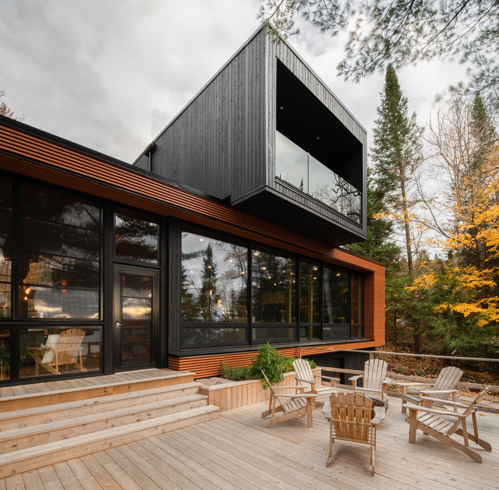 Casa sustentável no Canadá é construída com cinco módulos pré-fabricados (Foto: David Boyer)