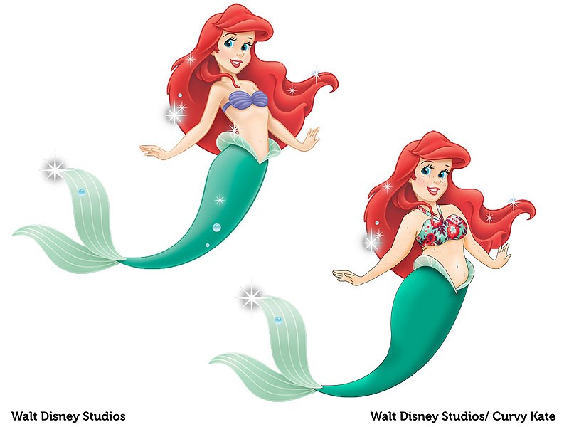 Ariel, da 'Pequena Sereia' reimaginada pela marca Curvy Kate (Foto: Divulgação)