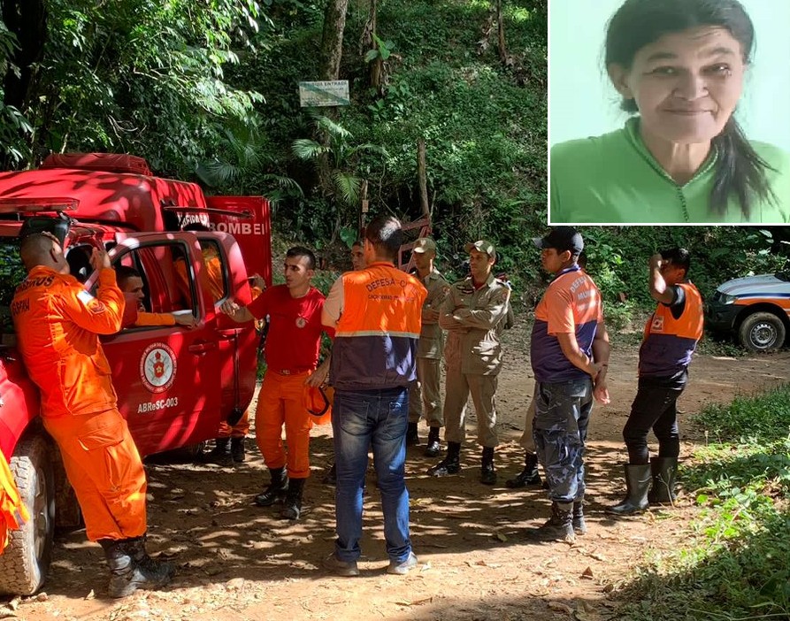Mulher que desapareceu em mata há seis dias é procurada por equipes de resgate em Cachoeiras de Macacu