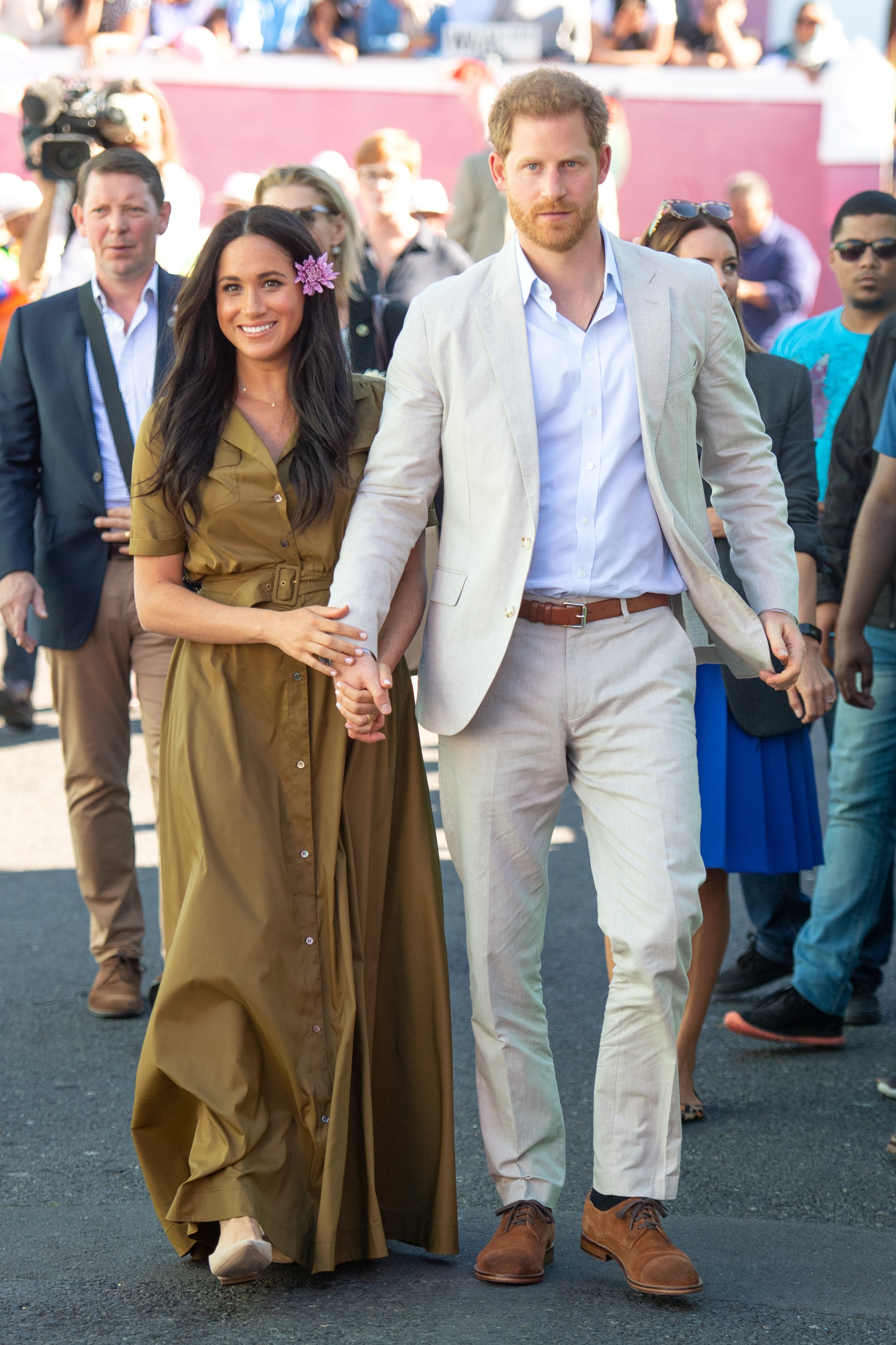 Meghan e Harry em visita à África do Sul (Foto: Getty Images)