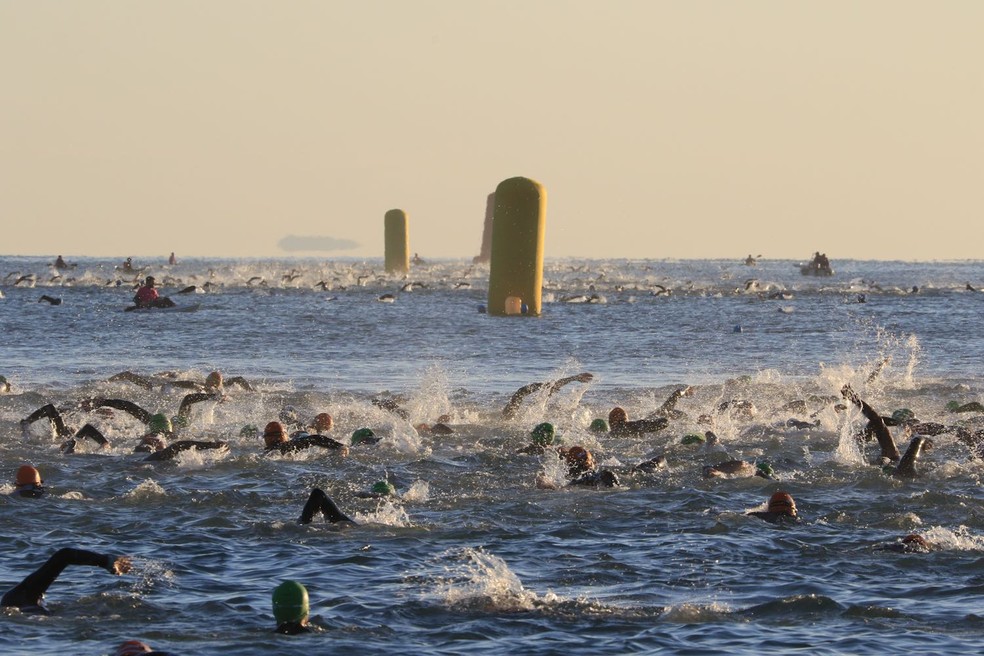 IronMan de Florianópolis foi o primeiro realizado após o começo da pandemia de Covid — Foto: Fábio Falconi/Unlimited Sports