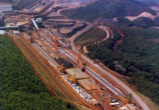 Projeto Brucutu , da Vale , segunda maior mina de minério de ferro do país, atrás apenas de Carajás (PA), a jazida é localizada em São Gonçalo do Rio Abaixo, em Minas Gerais (Foto: Divulgação)