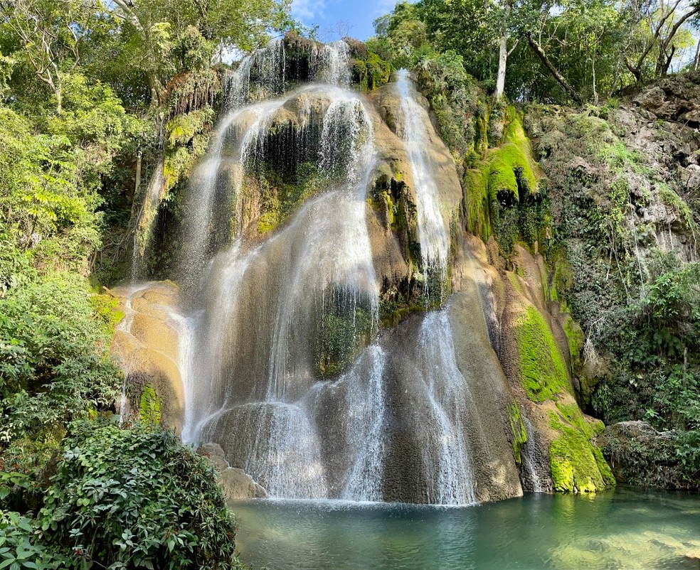 Cachoeira da Anta, em Bodoquena (MS) — Foto: Boca da Onça/Foto