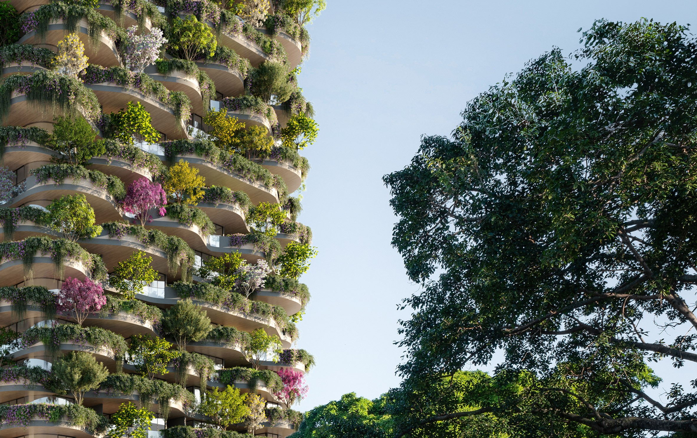 Arranha-céu na Austrália será residencial mais verde do mundo (Foto: Binyan Studios)
