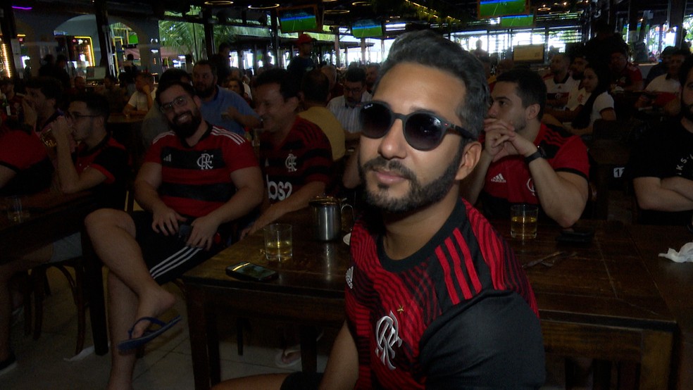Joaquim Rodrigues, torcedor do Flamengo em Jo�o Pessoa � Foto: Reprodu��o/TV Cabo Branco
