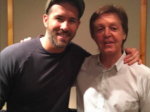 A foto de Ryan Reynolds com Paul McCartney (Foto: Instagram)