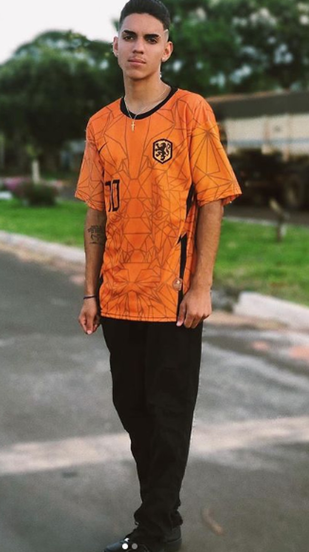Jogador de futebol Hugo Vinicius Skulny Pedrosa — Foto: Reprodução