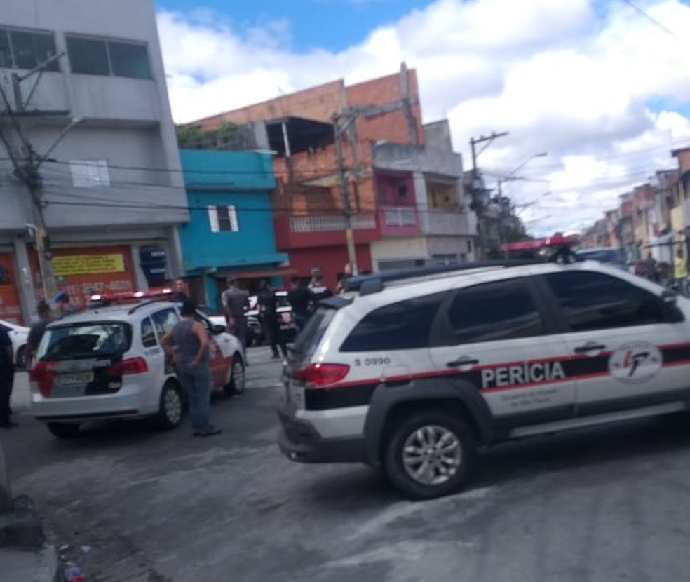 Polícias Civil e Militar no local onde foi realizado o baile funk em Itaquera, Zona Leste de São Paulo. — Foto: Reprodução/Rede Social