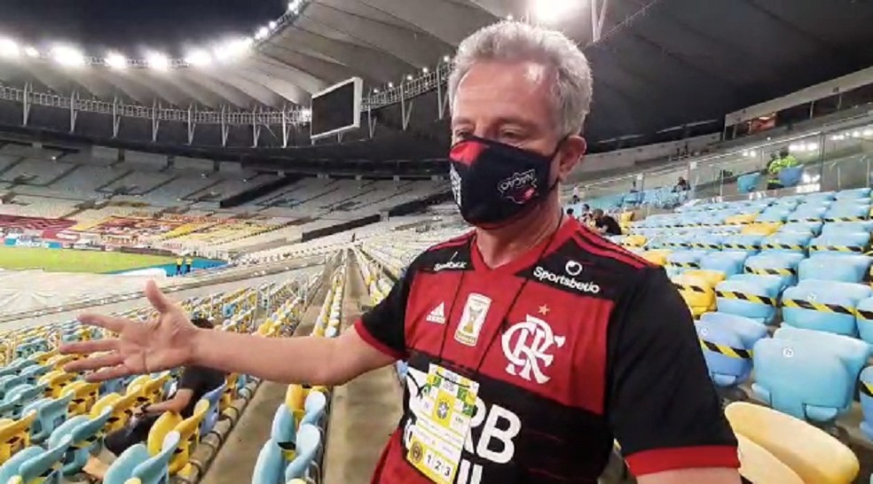 Atual presidente do clube, Rodolfo Landim é candidato à reeleição no Flamengo — Foto: Felipe Schmidt