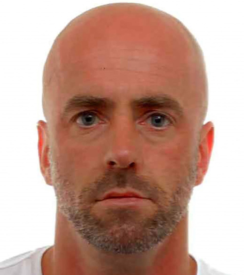 Jürgen Conings, de 46 anos, em foto divulgada pela Polícia Federal Belga em 19 de maio — Foto: Handout/Belgian Federal Police/AFP 