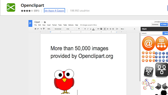Tenha mais de 50.000 imagens com o Openclipart (Foto: Reprodução/Edivaldo Brito)