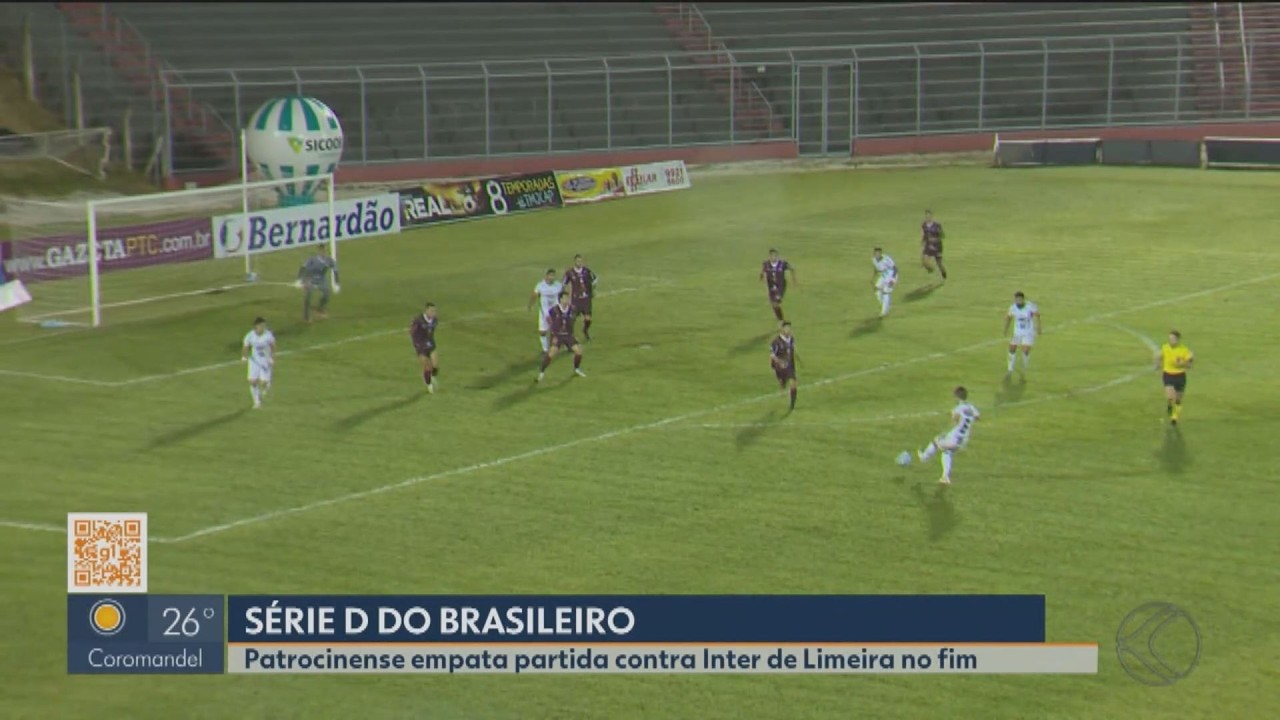 Patrocinense empata com Inter de Limeira na Série D; veja os gols
