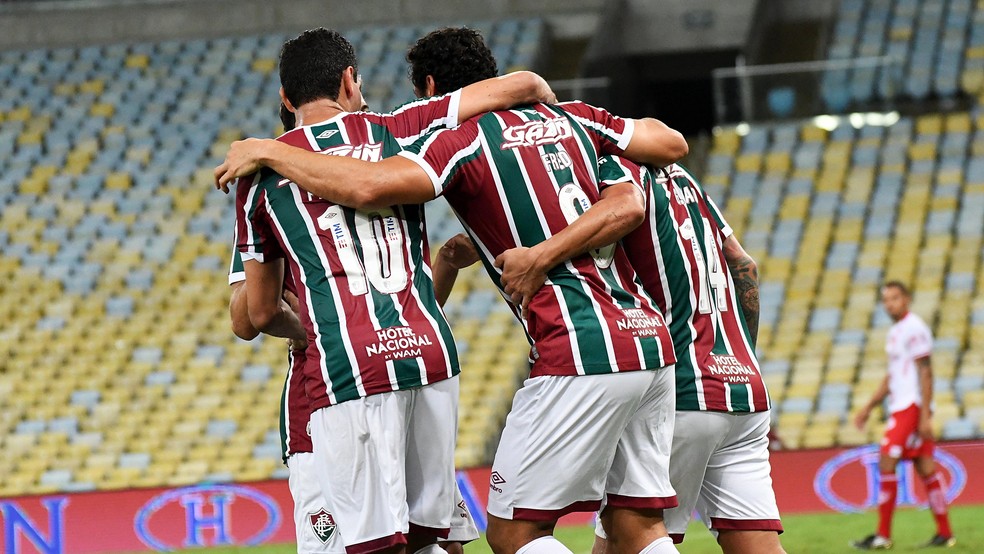 Ganso, Fred e Cano: autores dos tr�s gols do Fluminense � Foto: Mailson Santana/Fluminense