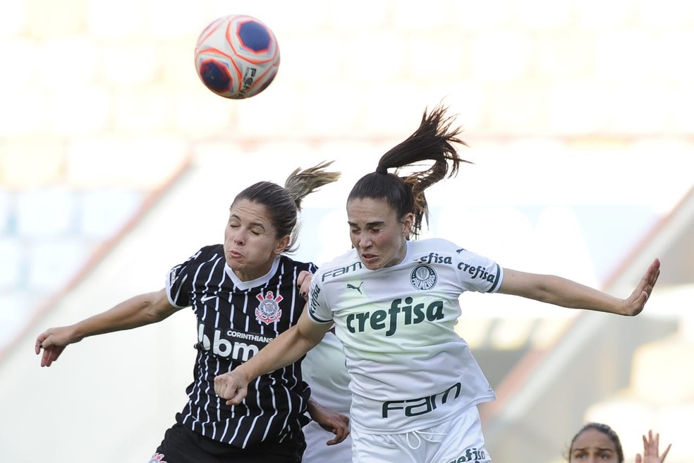 Dérbi entre Corinthians e Palmeiras pelo Paulistão Feminino — Foto: Rodrigo Corsi/FPF