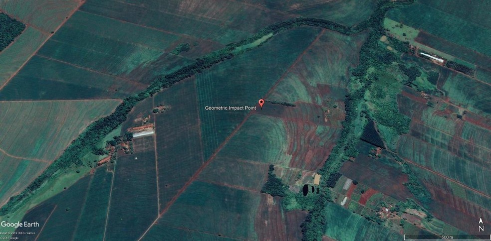 Fragmentos do meteoro caíram na região de Japurá, disse Observatório Nacional — Foto: Observatório Nacional/Divulgação