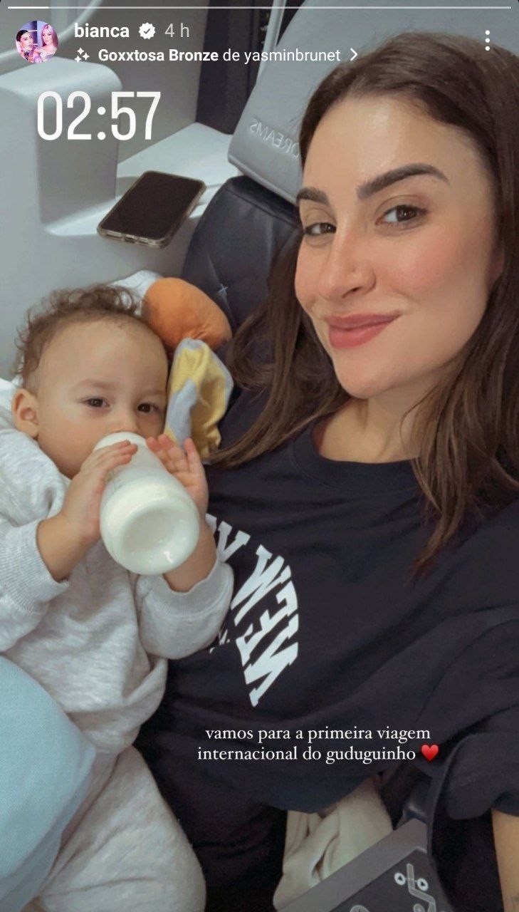 Bianca Andrade leva o filho, Cris, para a primeira viagem internacional (Foto: Reprodução / Instagram)