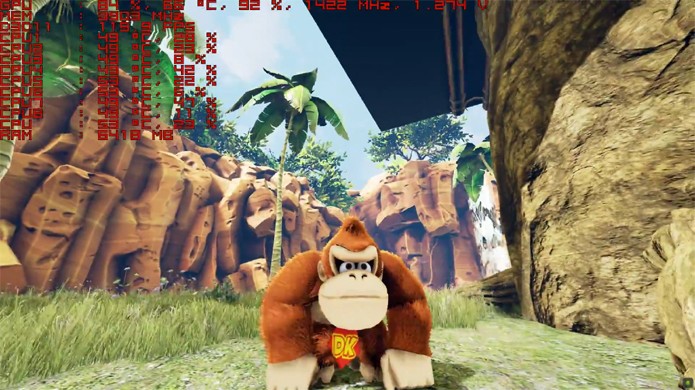 O visual de Donkey Kong na Unreal Engine 4 impressiona bastante (Foto: Reprodução/YouTube)
